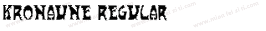 KronaUne Regular字体转换